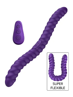 She.E.O Dual-Sided Flexible Vibrator Dildo med vibrator