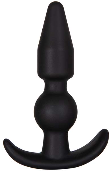 Silicone Black Anchor Plugg Small Buttplug