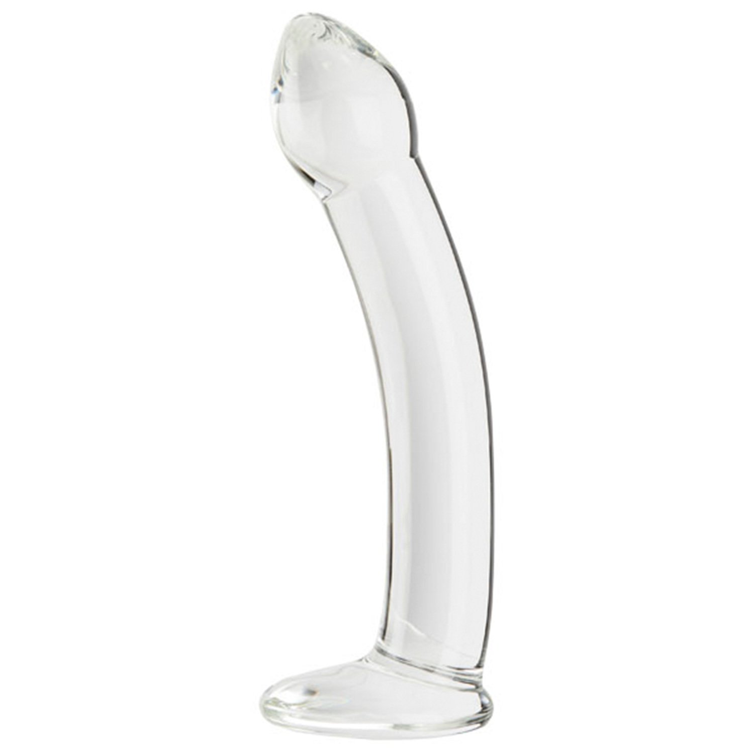 Sinful Curvy Genomskinlig Glasdildo 16 cm - Clear