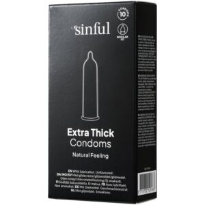 Sinful Extra Thick Kondomer 10 st - Klar