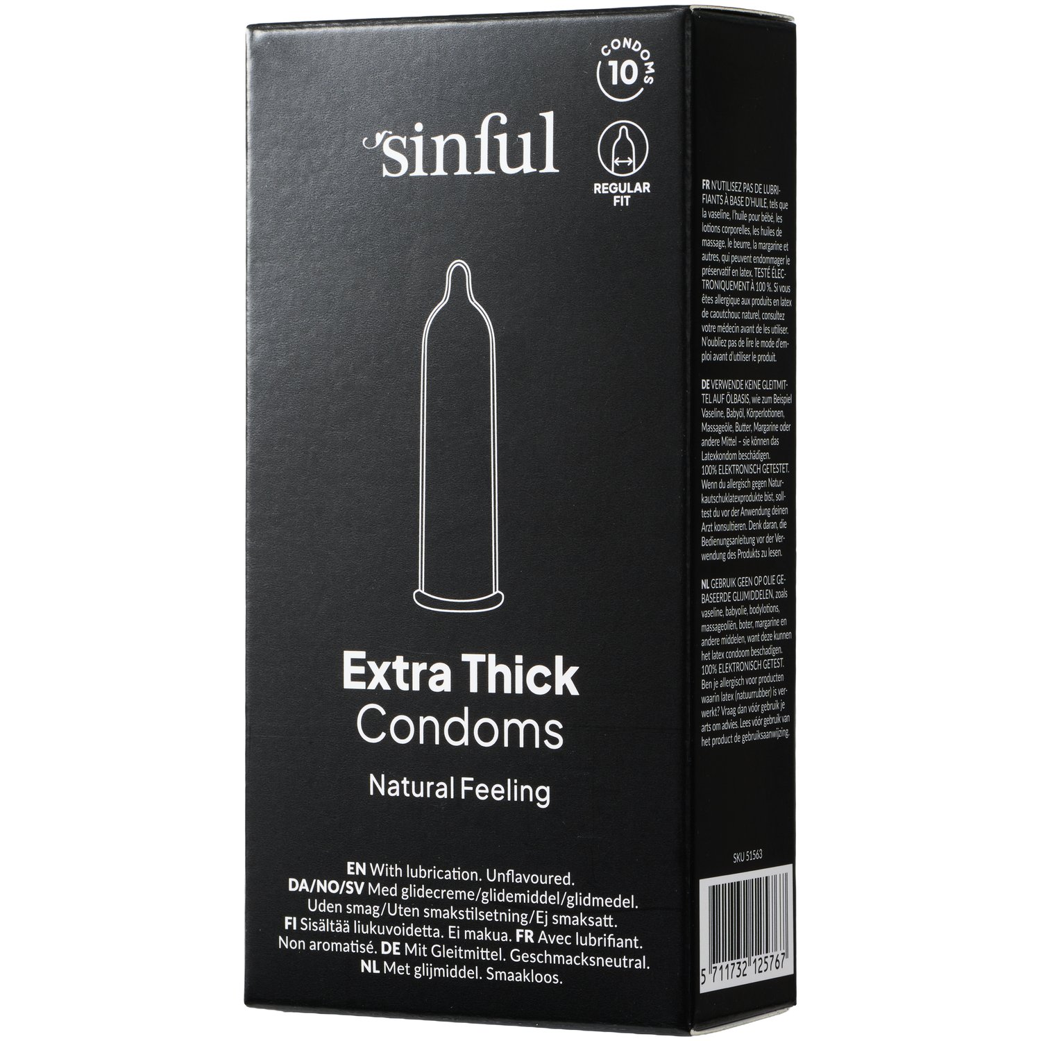 Sinful Extra Thick Kondomer 10 st - Klar