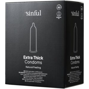 Sinful Extra Thick Kondomer 30 st - Klar