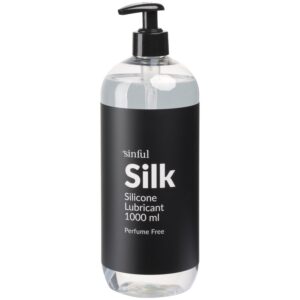 Sinful Silk Silikon Glidmedel 1000 ml - Klar
