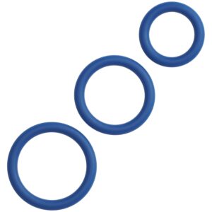Sinful Triple Thrill Penisring Set 3-pack - Blå