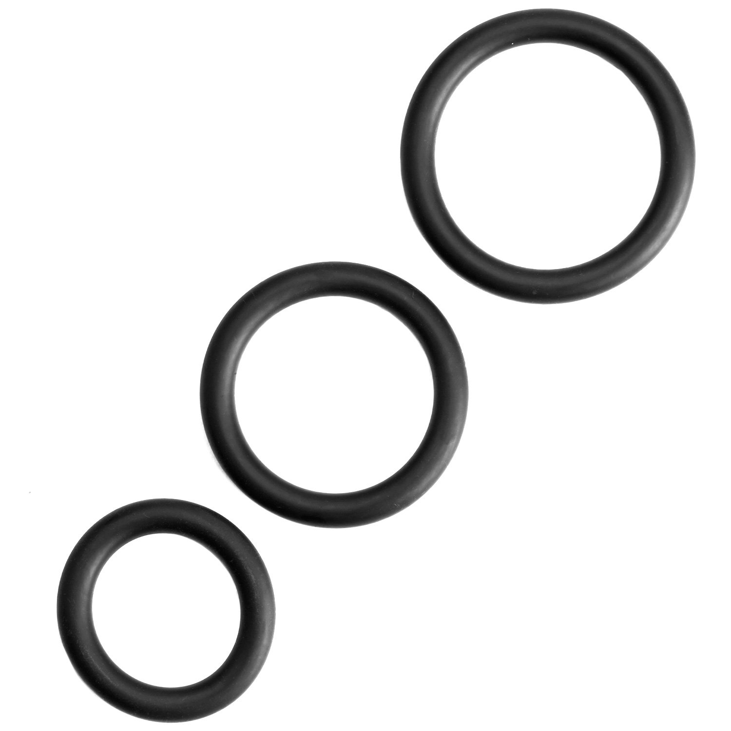 Sinful Triple Thrill Penisring Set 3-pack - Svart