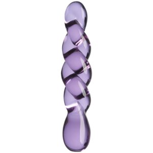 Sinful Twisted Lover Glasdildo 19,8 cm - Lila