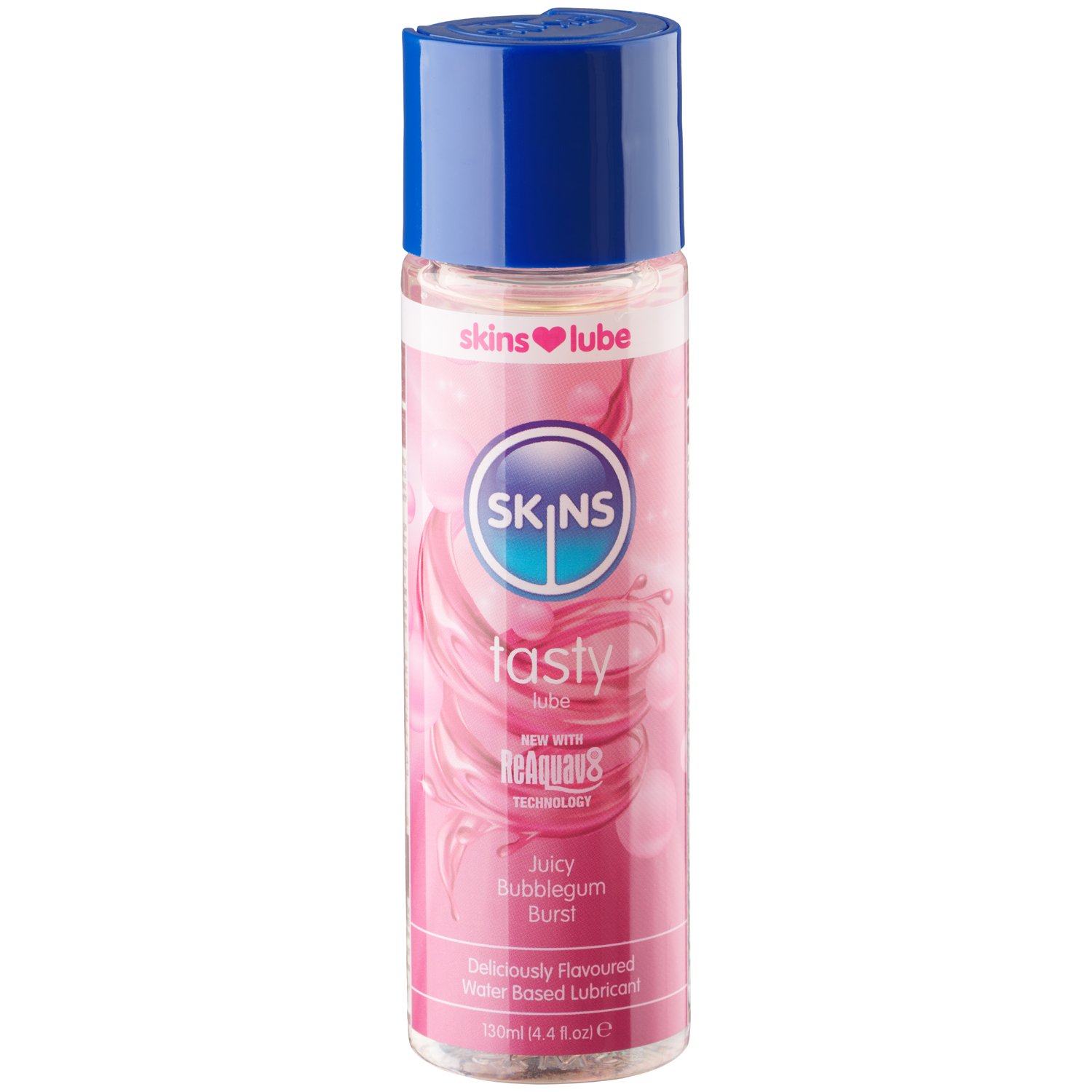 Skins Juicy Bubblegum Burst Vattenbaserat Glidmedel 130 ml - Klar