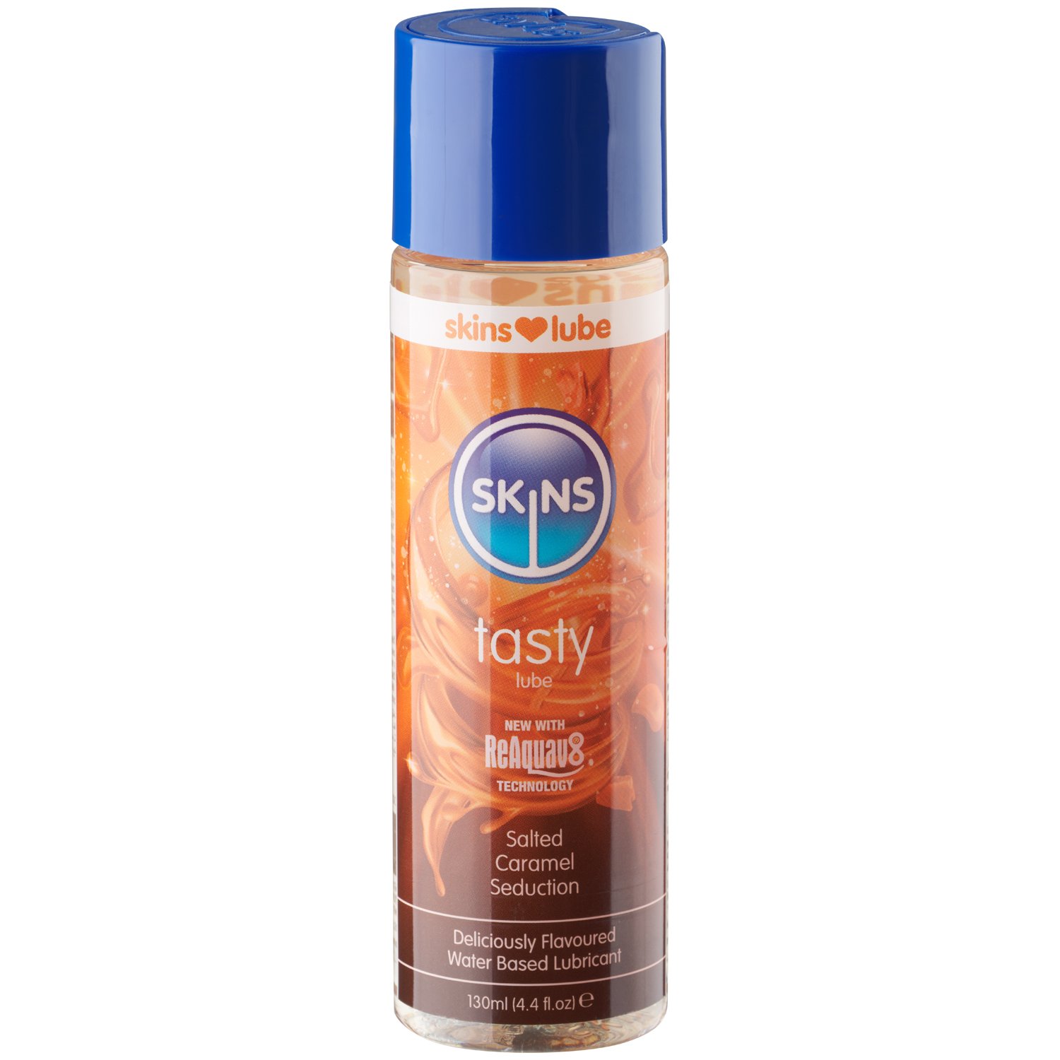 Skins Tasty Salted Caramel Seduction Vattenbaserat Glidmedel 130 ml - Klar