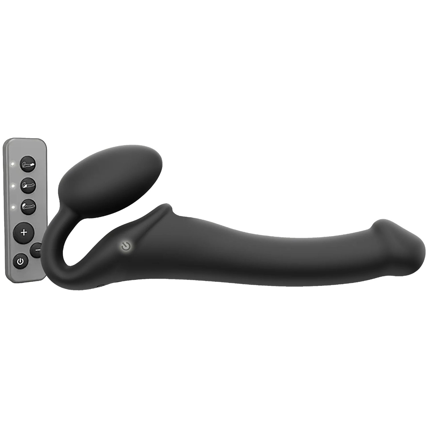 Strap-On-Me Vibrerande Böjbar Strap-on - Black - L