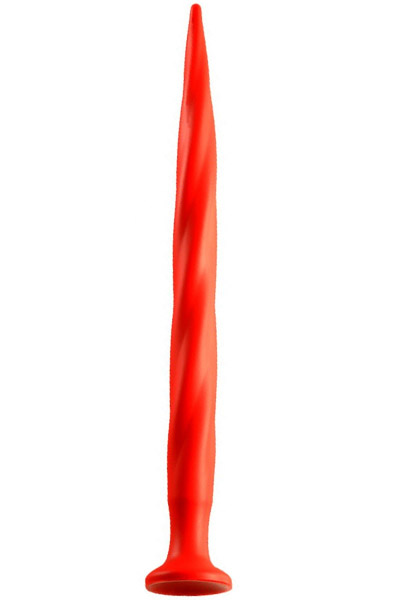 Stretch Worm Long Dildo Red 40cm Extra lång analdildo