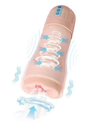 Suctroker Masturbator With Vibration & Sucking Masturbator med vibration