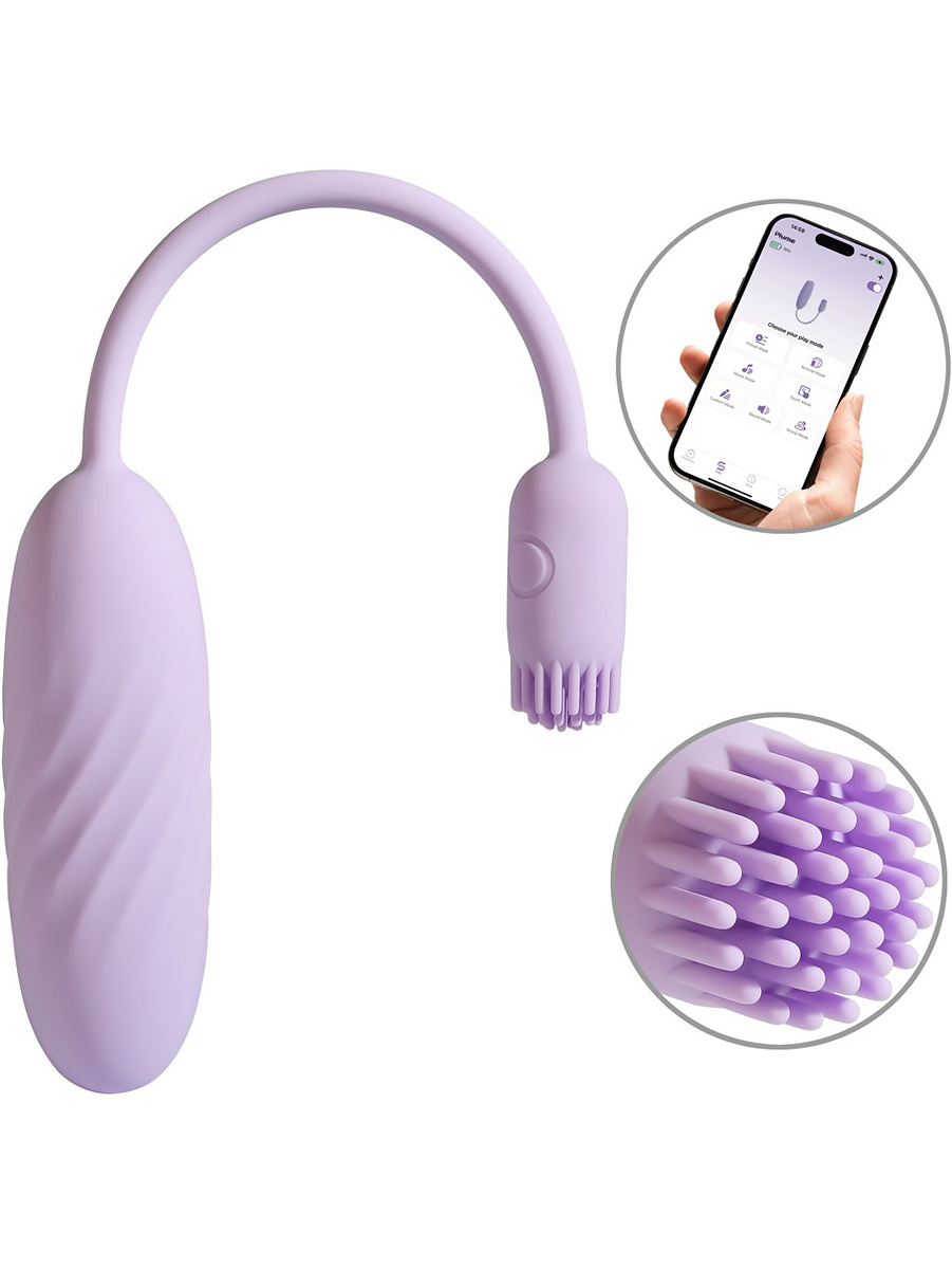 Svakom: Plume, Flexibel Bulletvibrator med Borstsvans
