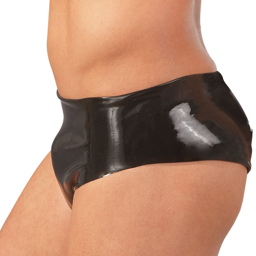Svarta Latexkalsonger För Män