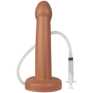 Tantus Pop Squirting Dildo 18,5 cm - Ljusbrun