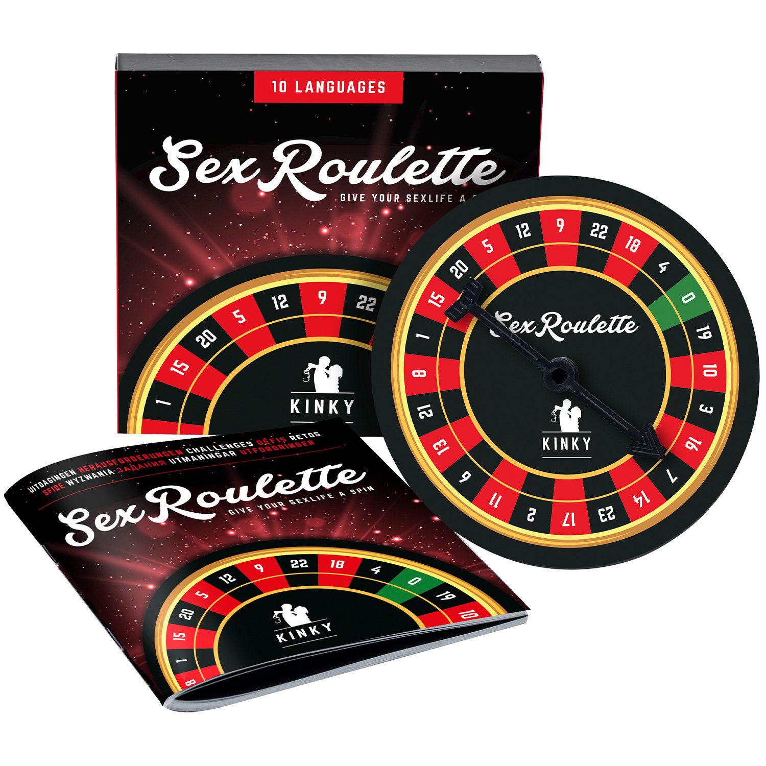 Tease & Please Kinky Sex Roulette Spel till Par - Blandade färger