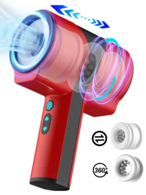 Teles Scoop Automatic Masturbator Twist & Turn Red Automatisk Masturbator