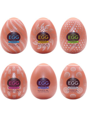 Tenga Egg: Hard Boiled Package II, 6-pack Onaniägg