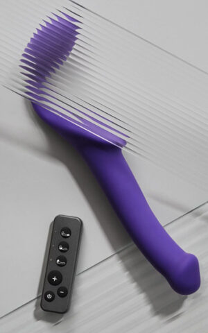Vibrating Bendable Strap-On Medium