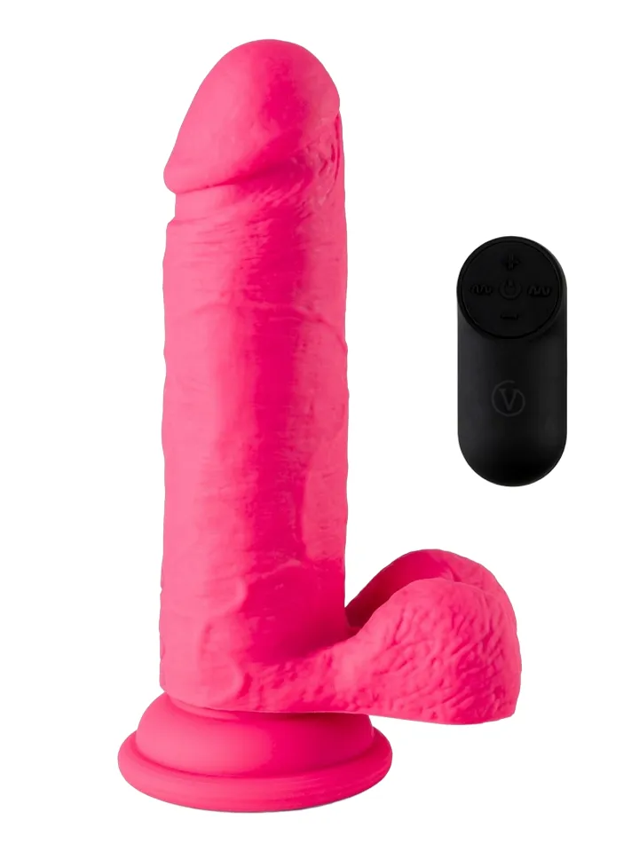 Vibrating Dildo With Remote Pink 16,5 cm