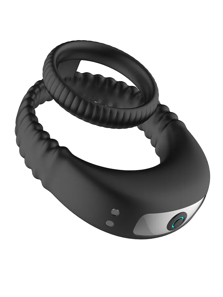 Vibrating Double Cock Ring Penisring med vibrator