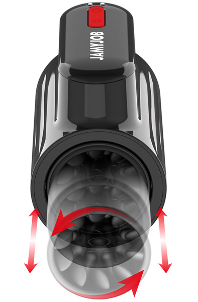Vortex Thrusting & 360 Rotate Tech Masturbator Masturbator med motor