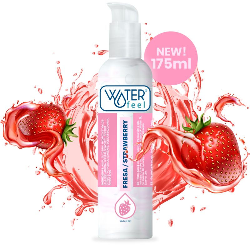 WATERFEEL - VATTENBASERAT GLIDMEDEL - JORDGUBB 175ML