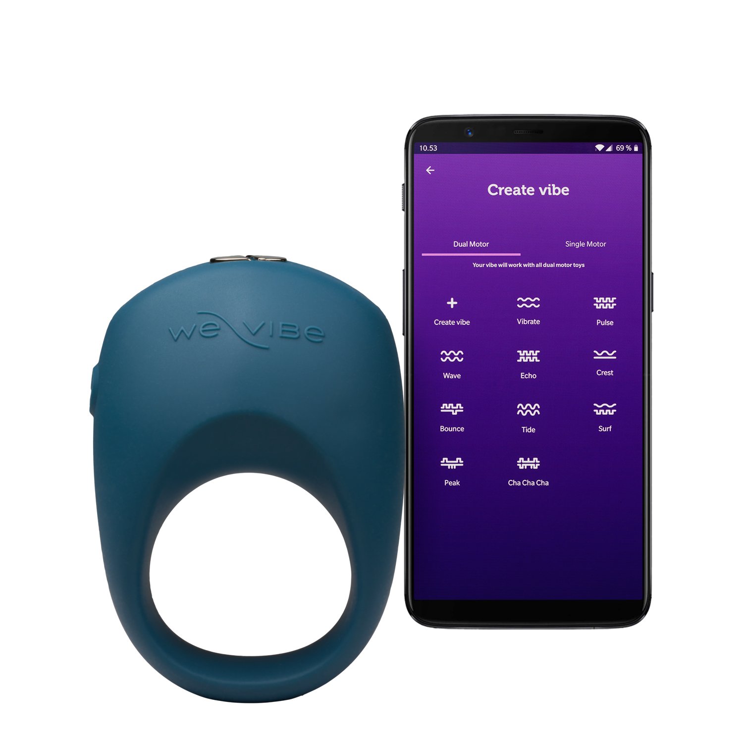 We-Vibe Pivot 2 Vibrerande Penisring - Blå