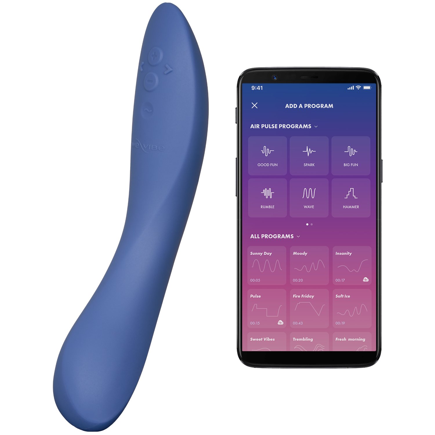 We-Vibe Rave 2 G-Punktsvibrator med App - Blå