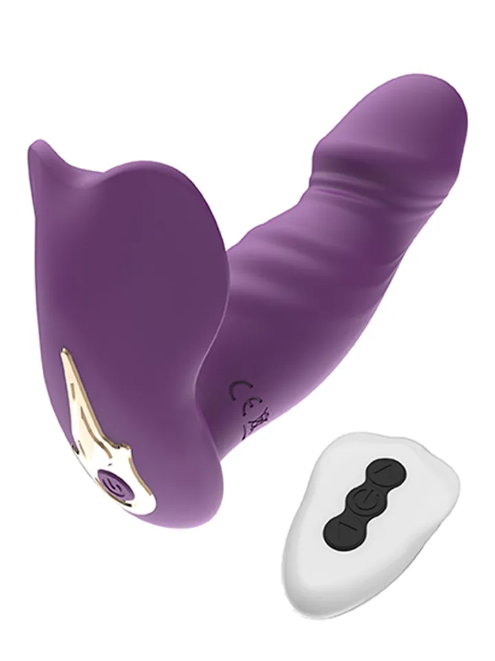 Wearable Vibrator With Remote Purple G-punktsvibrator
