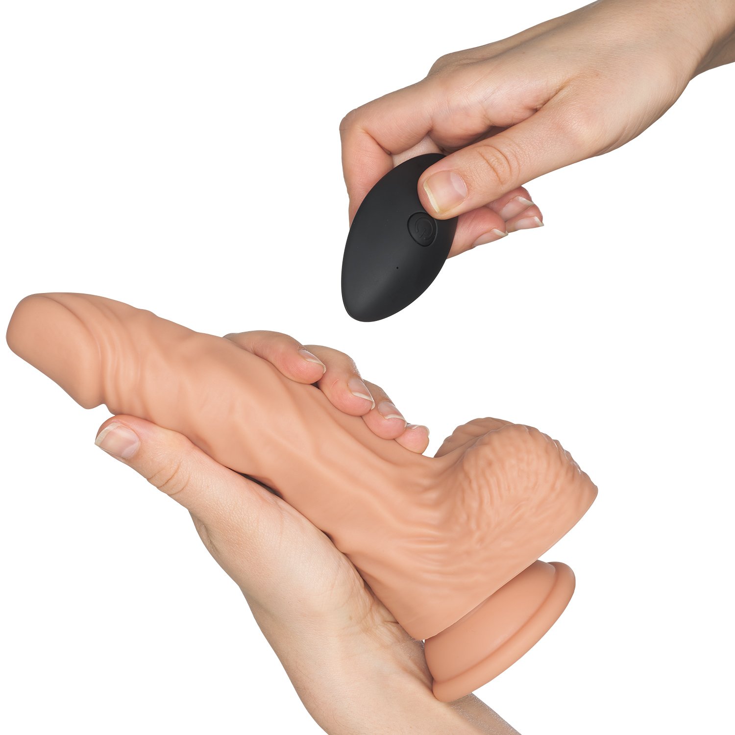 Willie City Fjärrstyrd Realistisk Dildovibrator 22 cm - Nude