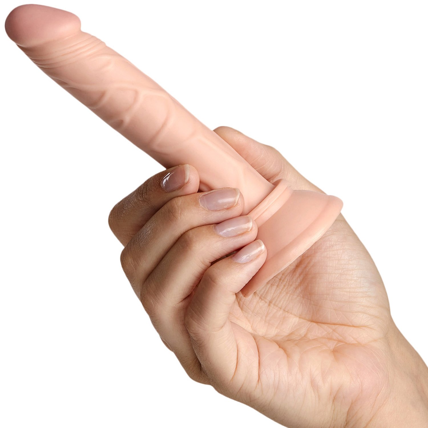 Willie City Realistisk Dildo med Sugpropp 14,5 cm - Nude