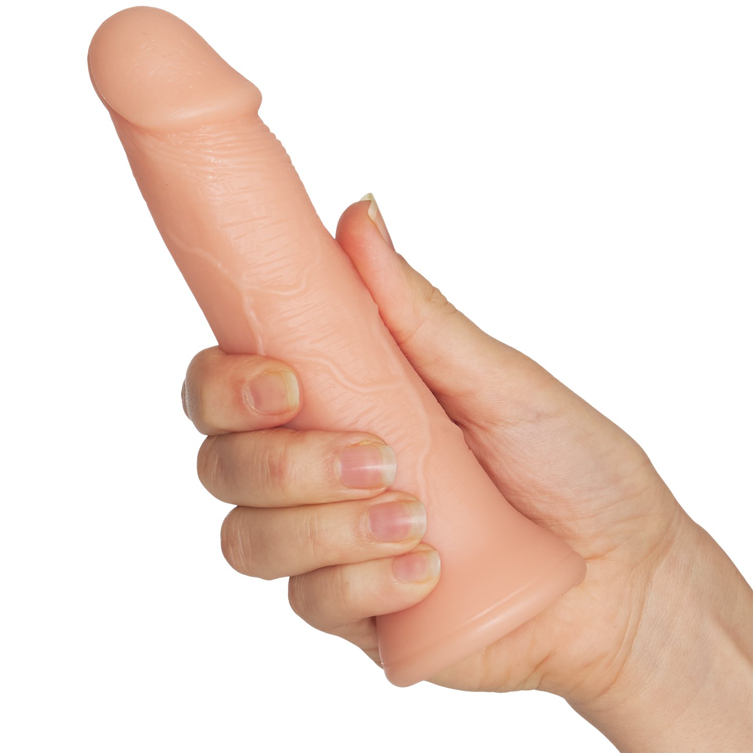 Willie City Realistisk Dildo med Sugpropp 18 cm - Nude