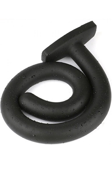 Wolf Quarterstaff Black Silicone Anal Dildo XL 73cm Extra lång analdildo