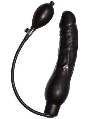You2Toys: Black Latex Balloon, Uppblåsbar Dildo